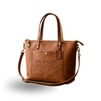 The Metropolitan Zip-Top Tote Leather Carryall by Bag and Scent